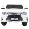 Lexus LX570 Autko 2-osobowe dla dzieci Biały + Pilot + Koła EVA + Radio MP3 + LED